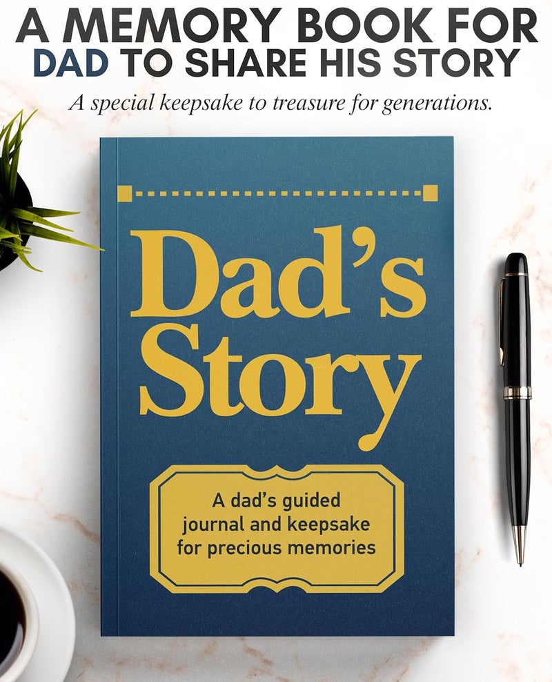 Coco & Lan Dad's Story Journal: A Meaningful Keepsake for Dad to Share His Life Journey and Memories, Book Includes 250+ Prompt Questions, Sentimental Gifts Idea for Father's Day, Birthday, Christmas - Image 3
